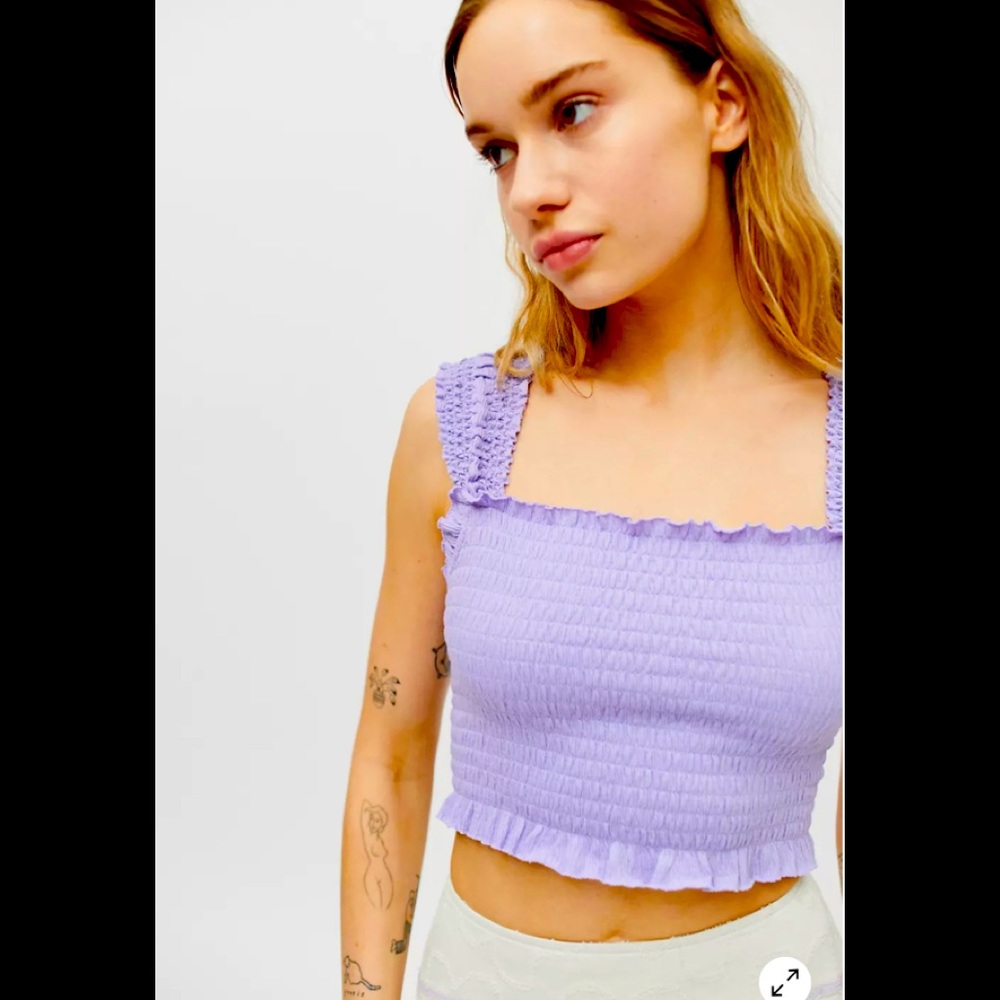 Urban Outfitters crop top, Medium, Lilac